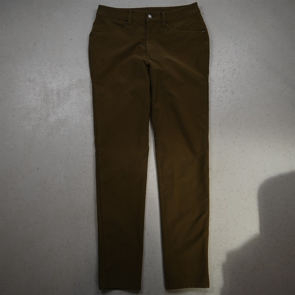 Lululemon 28x30 Tan Brown Utilitech M5ABNS ABC Slim Mens Pants